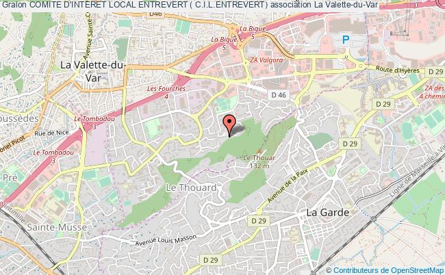 plan association Comite D'interet Local Entrevert ( C.i.l.entrevert) La    Valette-du-Var