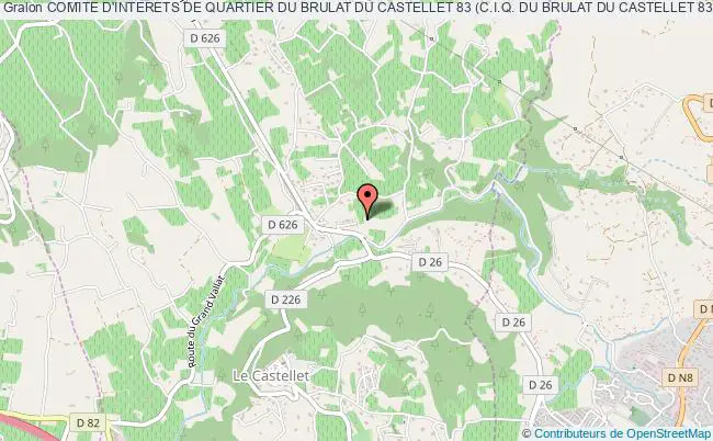 plan association Comite D'interets De Quartier Du Brulat Du Castellet 83 (c.i.q. Du Brulat Du Castellet 83) Le    Castellet