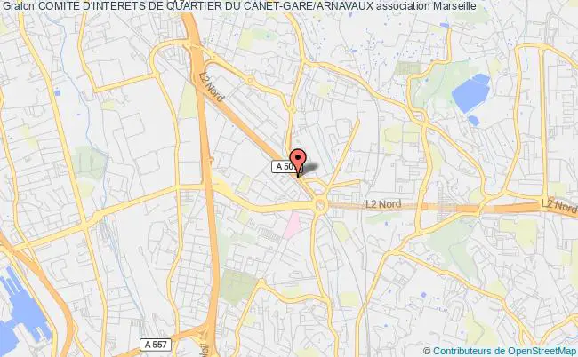 plan association Comite D'interets De Quartier Du Canet-gare/arnavaux Marseille 14