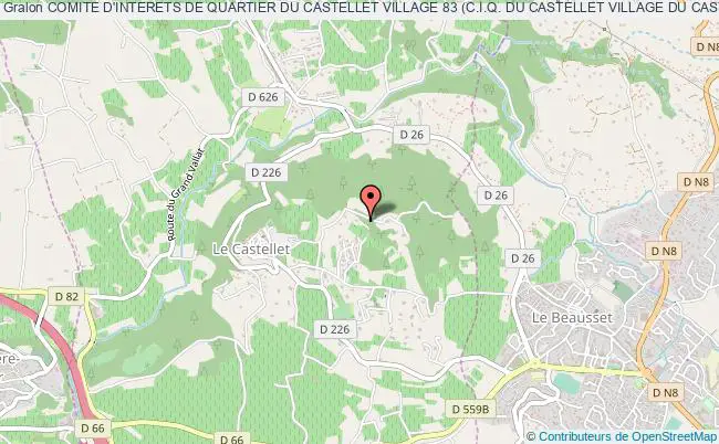 plan association Comite D'interets De Quartier Du Castellet Village 83 (c.i.q. Du Castellet Village Du Castellet 83) Le    Castellet