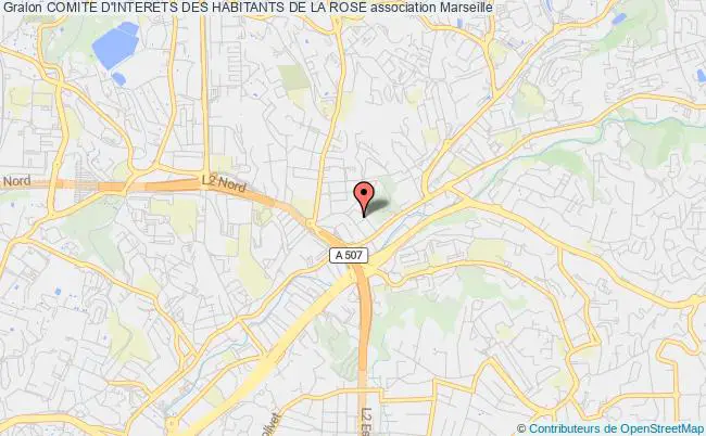plan association Comite D'interets Des Habitants De La Rose Marseille