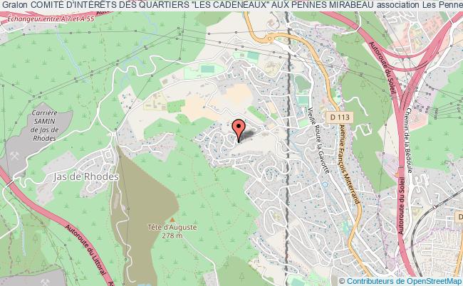 ComitÉ d'intÉrÊts des quartiers "les cadeneaux" aux pennes mirabeau