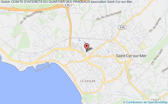 plan association Comite D'interets Du Quartier Des Pradeaux Saint-Cyr-sur-Mer