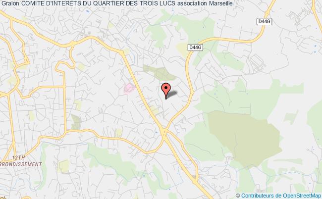 plan association Comite D'interets Du Quartier Des Trois Lucs Marseille