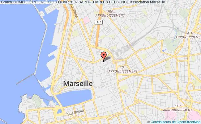 plan association Comite D'interets Du Quartier Saint-charles Belsunce Marseille 1