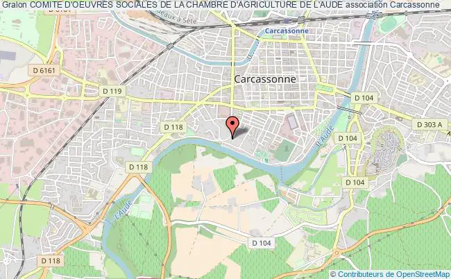 plan association Comite D'oeuvres Sociales De La Chambre D'agriculture De L'aude Carcassonne Cedex 9