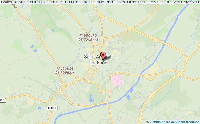 plan association Comite D'oeuvres Sociales Des Fonctionnaires Territoriaux De La Ville De Saint-amand-les-eaux Saint-Amand-les-Eaux