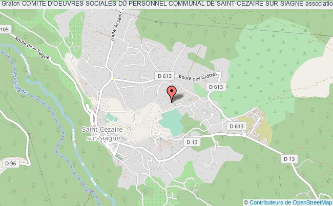 plan association Comite D'oeuvres Sociales Du Personnel Communal De Saint-cezaire Sur Siagne Saint-Cézaire-sur-Siagne