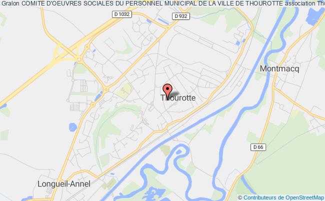 plan association Comite D'oeuvres Sociales Du Personnel Municipal De La Ville De Thourotte Thourotte