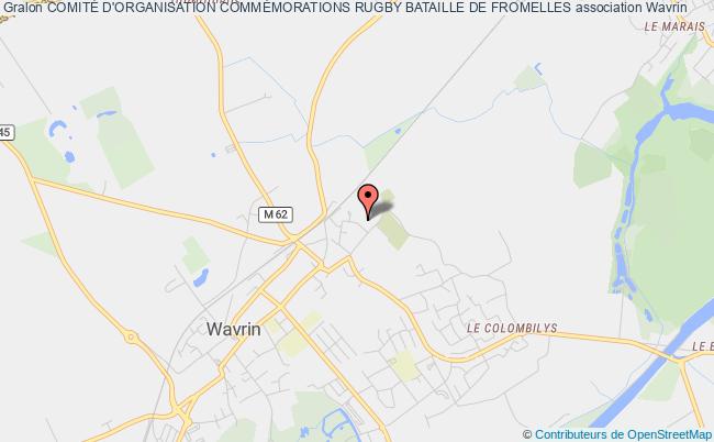 plan association ComitÉ D'organisation CommÉmorations Rugby Bataille De Fromelles Wavrin