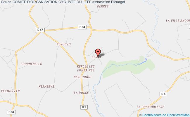 plan association Comite D'organisation Cycliste Du Leff Châtelaudren-Plouagat