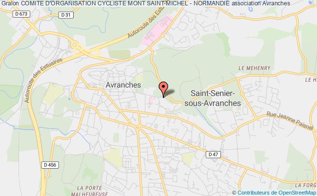 plan association Comite D'organisation Cycliste Mont Saint-michel - Normandie Avranches