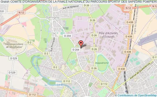 plan association Comite D'organisation De La Finale Nationale Du Parcours Sportif Des Sapeurs Pompiers Et Des Epreuves Athletiques 2019 