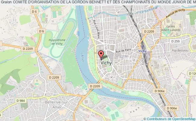 plan association ComitÉ D'organisation De La Gordon Bennett Et Des Championnats Du Monde Junior De MontgolfiÈres 2014 Vichy