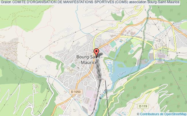 plan association Comite D'organisation De Manifestations Sportives (coms) Bourg-Saint-Maurice