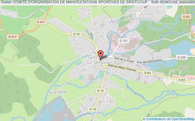 plan association Comite D'organisation De Manifestations Sportives De Saint-loup-  Sur-semouse Saint-Loup-sur-Semouse