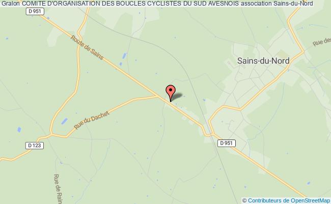 plan association Comite D'organisation Des Boucles Cyclistes Du Sud Avesnois SAINS-DU-NORD