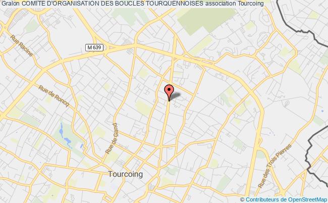 plan association Comite D'organisation Des Boucles Tourquennoises Tourcoing