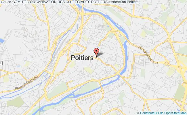plan association ComitÉ D'organisation Des CollÉgiades Poitiers Poitiers
