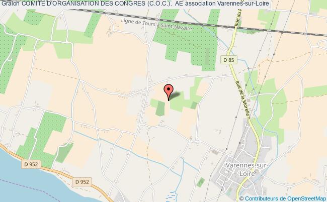 plan association Comite D'organisation Des Congres (c.o.c.).  Ae Varennes-sur-Loire