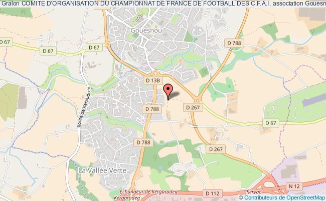 plan association Comite D'organisation Du Championnat De France De Football Des C.f.a.i. Gouesnou