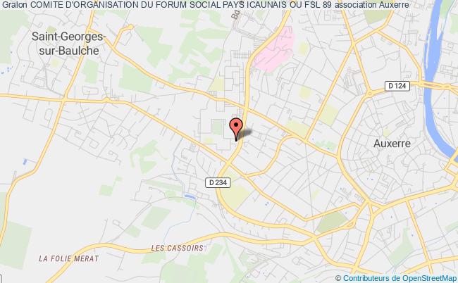 plan association Comite D'organisation Du Forum Social Pays Icaunais Ou Fsl 89 Auxerre