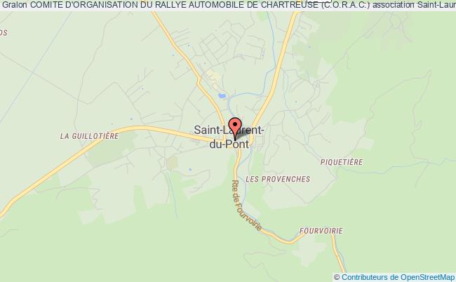 plan association Comite D'organisation Du Rallye Automobile De Chartreuse (c.o.r.a.c.) Saint-Laurent-du-Pont