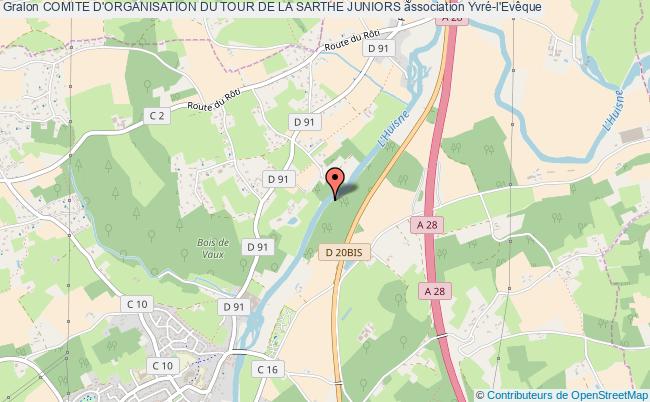 plan association Comite D'organisation Du Tour De La Sarthe Juniors Yvré-l'Évêque