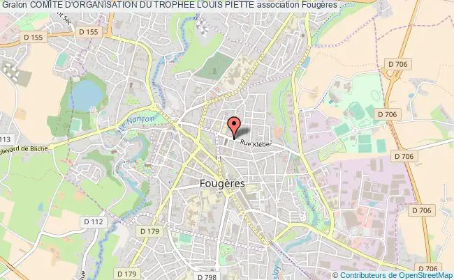 plan association Comite D'organisation Du Trophee Louis Piette Fougères
