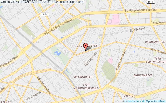 plan association Comite Dal 30 Rue Sauffroy Paris