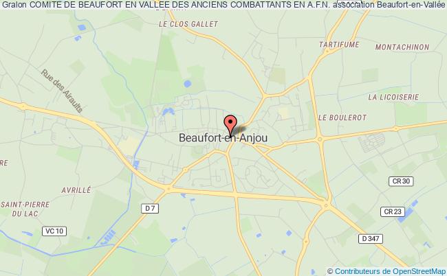 plan association Comite De Beaufort En Vallee Des Anciens Combattants En A.f.n. Beaufort-en-Vallée