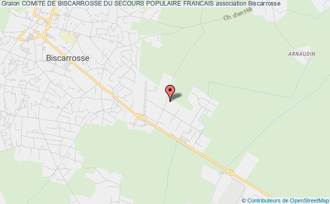 plan association Comite De Biscarrosse Du Secours Populaire Francais Biscarrosse