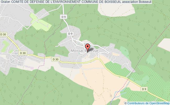 plan association ComitÉ De DÉfense De L'environnement Commune De Boisseuil Boisseuil