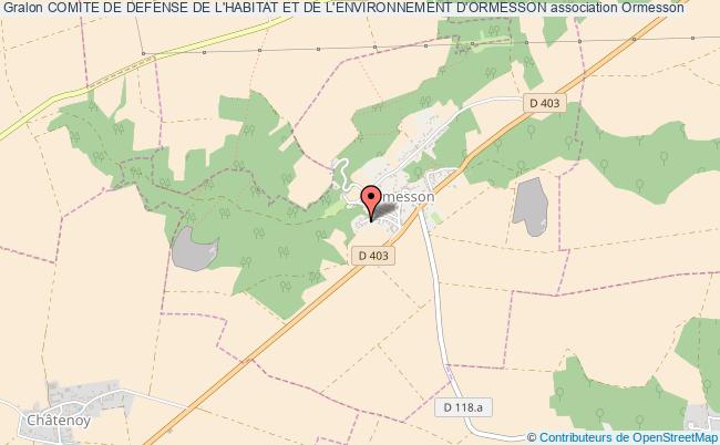 COMITE DE DEFENSE DE L'HABITAT ET DE L'ENVIRONNEMENT D'ORMESSON