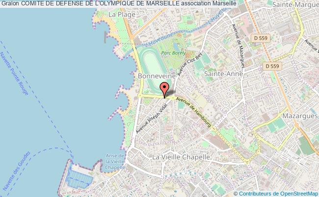 plan association Comite De Defense De L'olympique De Marseille Marseille 8e