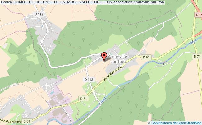 plan association Comite De Defense De La Basse Vallee De L Iton Amfreville-sur-Iton
