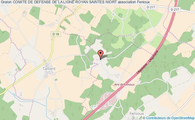 plan association Comite De Defense De La Ligne Royan Saintes Niort Fenioux