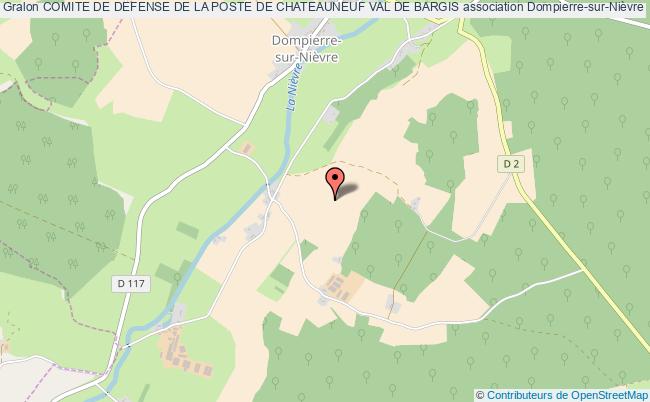 plan association Comite De Defense De La Poste De Chateauneuf Val De Bargis Dompierre-sur-Nièvre
