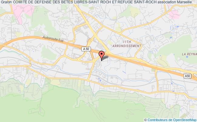 plan association Comite De Defense Des Betes Libres-saint Roch Et Refuge Saint-roch Marseille