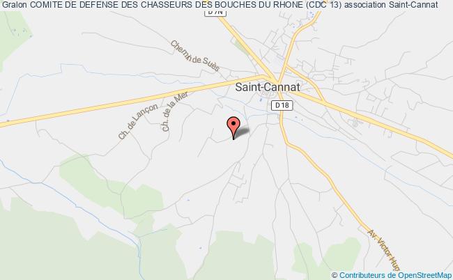 plan association Comite De Defense Des Chasseurs Des Bouches Du Rhone (cdc 13) Saint-Cannat