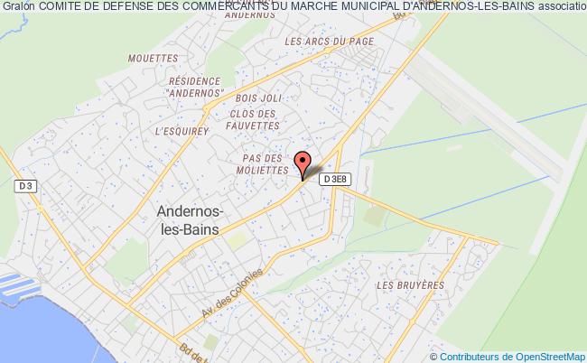 plan association Comite De Defense Des Commercants Du Marche Municipal D'andernos-les-bains Andernos-les-Bains