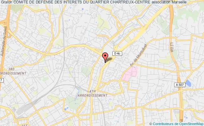 plan association Comite De Defense Des Interets Du Quartier Chartreux-centre Marseille