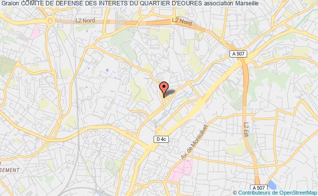 plan association Comite De Defense Des Interets Du Quartier D'eoures Marseille