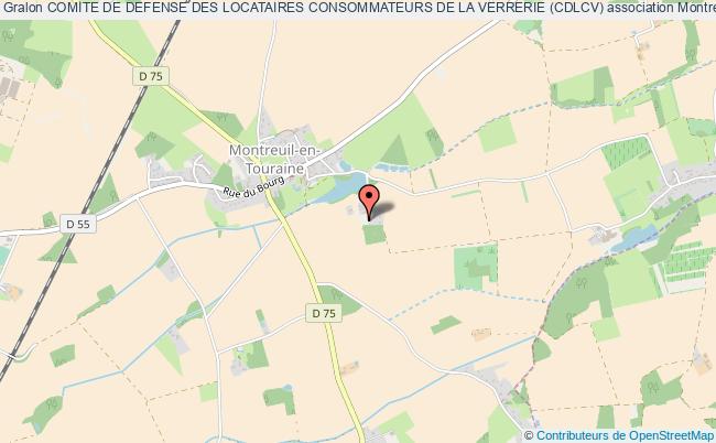 plan association Comite De Defense Des Locataires Consommateurs De La Verrerie (cdlcv) Montreuil-en-Touraine