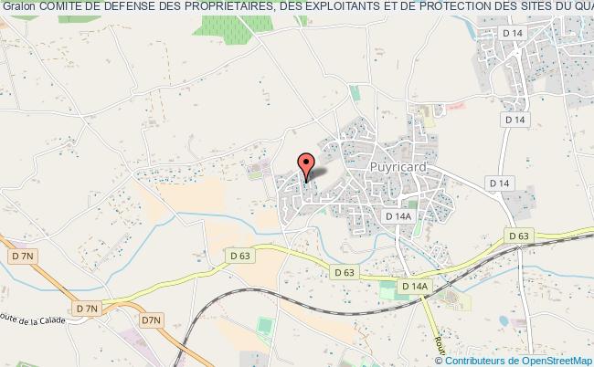 plan association Comite De Defense Des Proprietaires, Des Exploitants Et De Protection Des Sites Du Quartier De La Calade-puyricard Aix-en-Provence