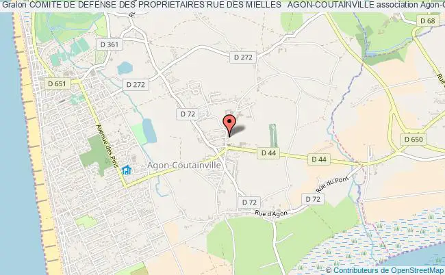 plan association Comite De Defense Des Proprietaires Rue Des Mielles   Agon-coutainville Agon-Coutainville