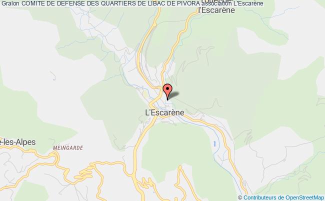 plan association Comite De Defense Des Quartiers De Libac De Pivora 