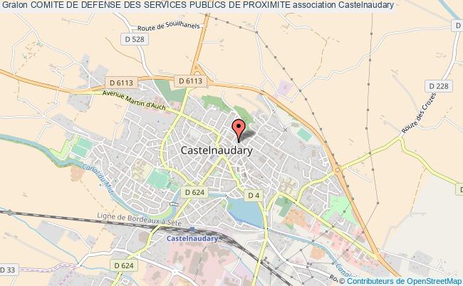plan association Comite De Defense Des Services Publics De Proximite Castelnaudary