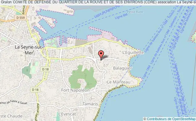 plan association Comite De Defense Du Quartier De La Rouve Et De Ses Environs (cdre) La    Seyne-sur-Mer