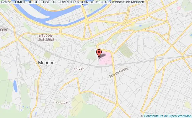 plan association Comite De Defense Du Quartier Rodin De Meudon Meudon